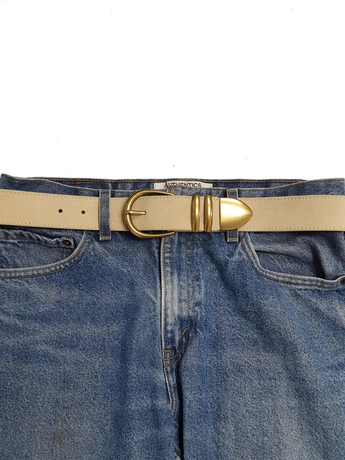 Pierce Suede Leather Belt