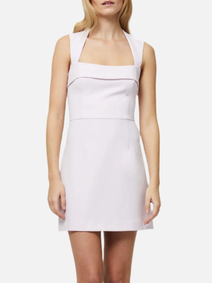 French Connection Whisper Foldover Square Neck Mini Dress