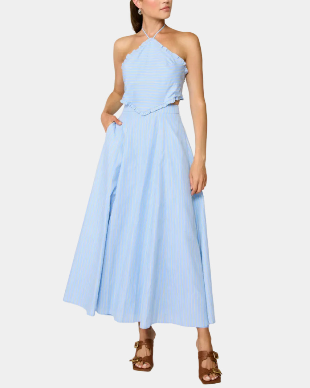 tobie dress This 'flattering' Anthropologie is 'perfect' for holiday parties  shoppers say it's 'easy to dress up or down' Draped design Line & Dot Tobie Dress