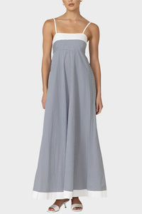 LUSANA Adriana Poplin Maxi Dress