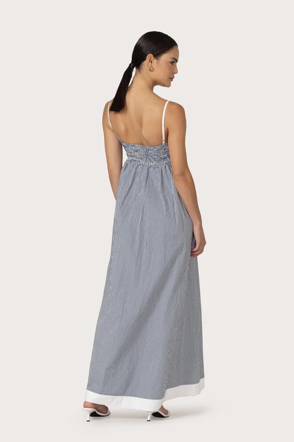 LUSANA Adriana Poplin Maxi Dress