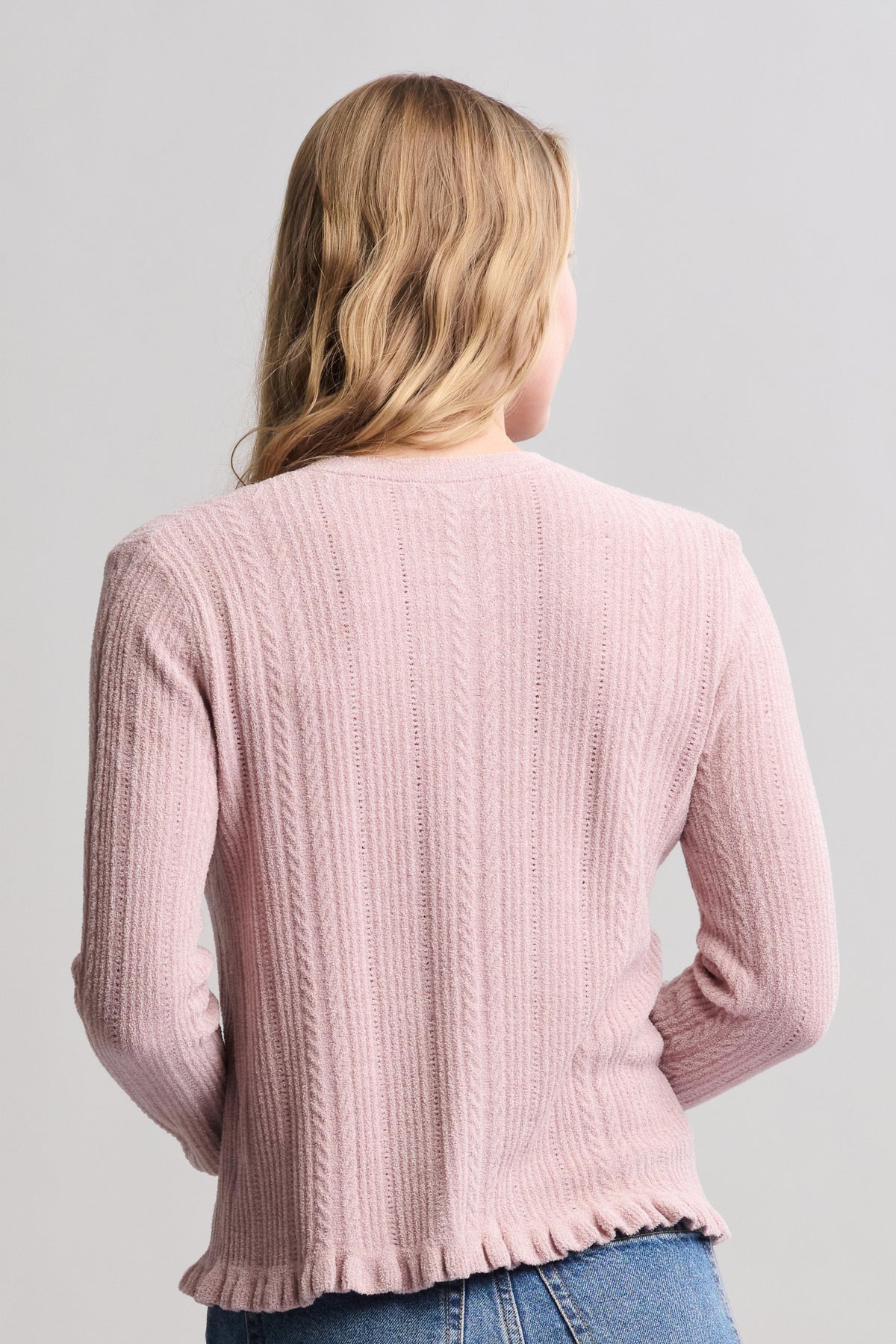 Barefoot Dreams CozyChic Ultra Lite® Cable Knit Cardigan in Teaberry