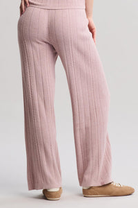 Barefoot Dreams CozyChic Ultra Lite® Cable Knit Ankle Pants in Teaberry
