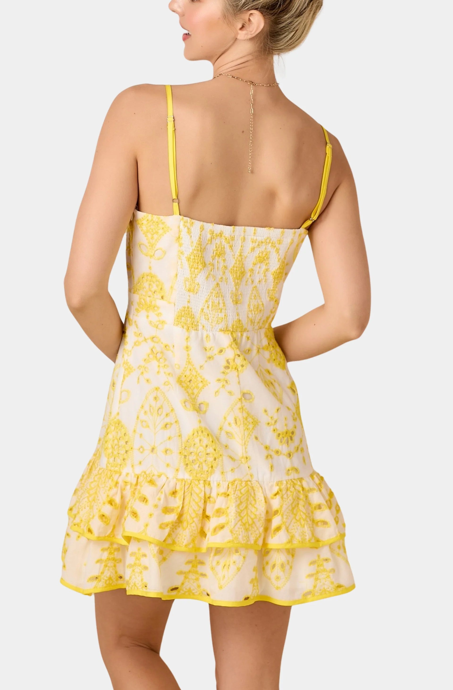 Sara Embroidered Mini Dress