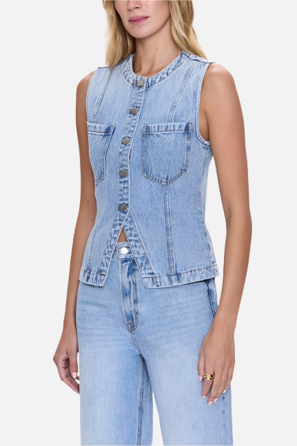 Pistola Gia Fitted Collarless Vest