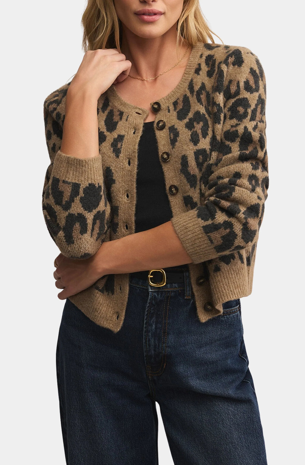 トップス MIX ANIMAL JACQUARD BRUSHED CARDIGAN MIX ANIMAL JACQUARD BRUSHED CARDIGAN (22AW75KN94) | doublet