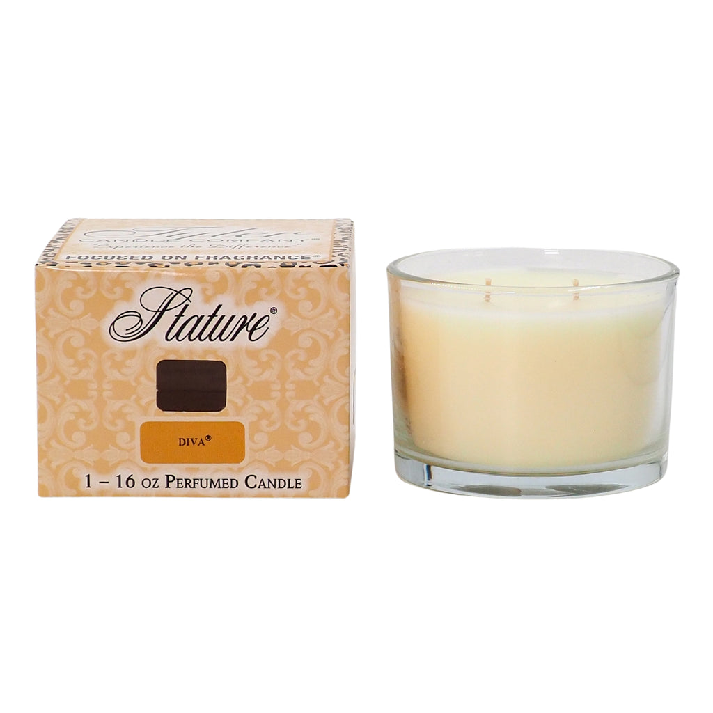 Stature Clear Glass Candle - Diva main image 0