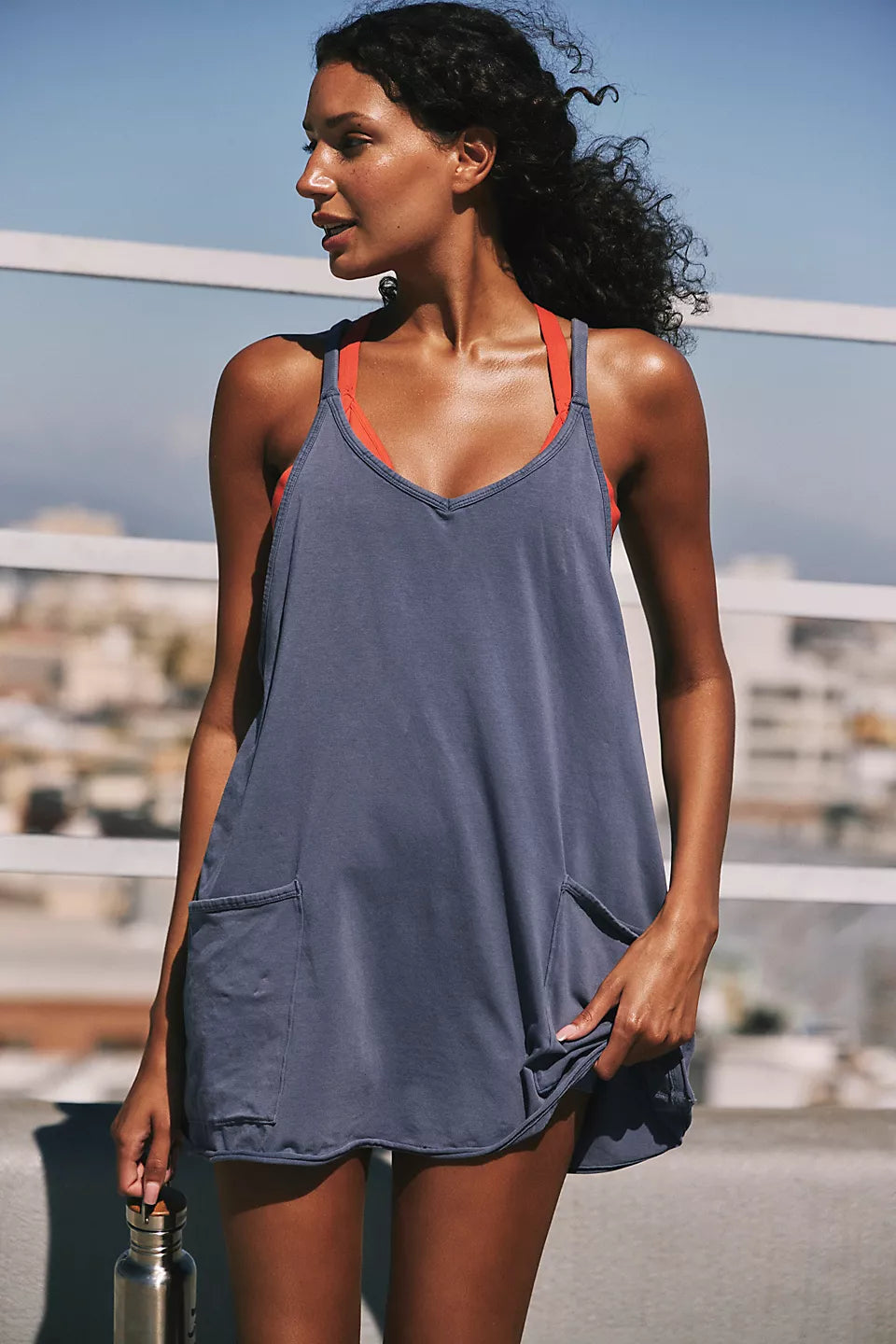 FP Movement Hot Shot Mini Dress in Blue Indigo – Square-dclothing