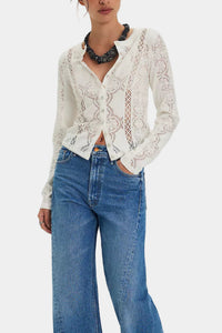 Free People Jae Knit Long Sleeve Top