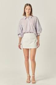 Sally Front Welt Pockets Skort