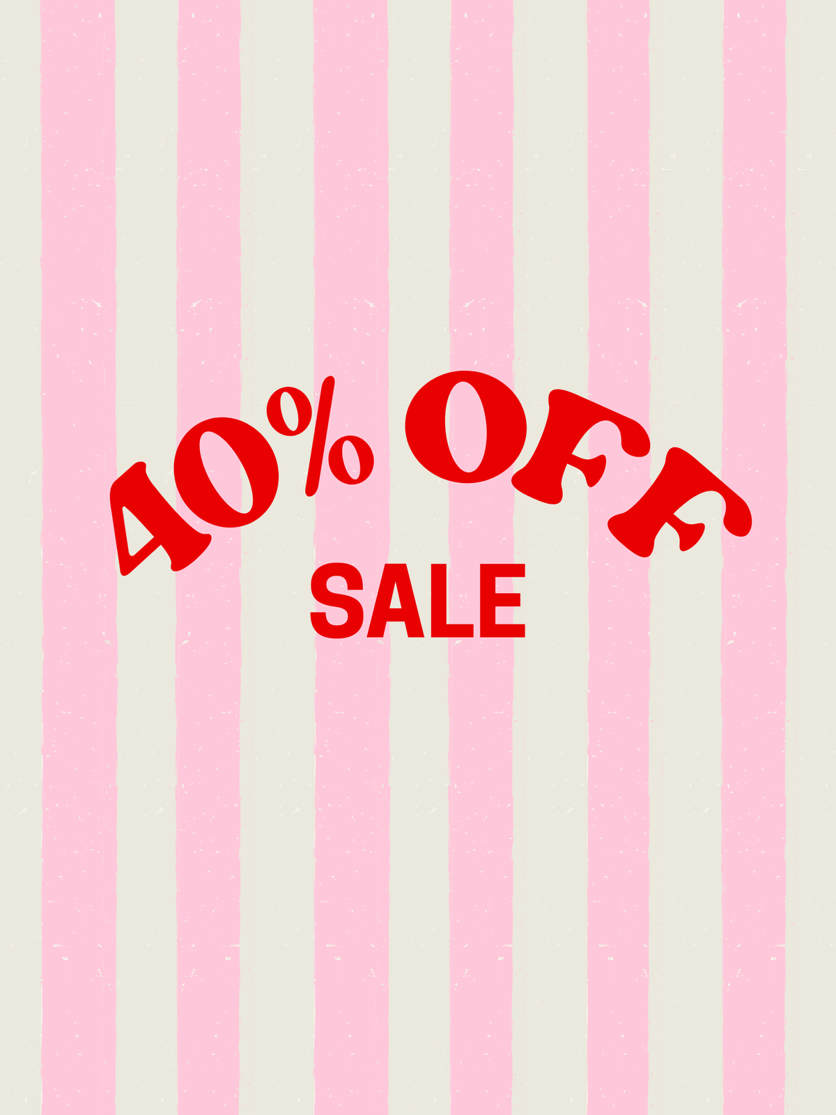 40% OFF SALE