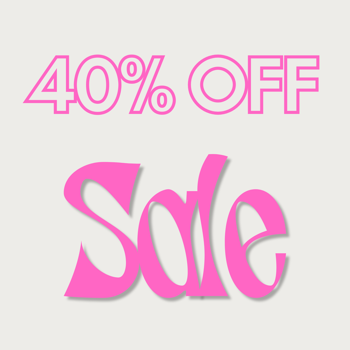 40% OFF SALE