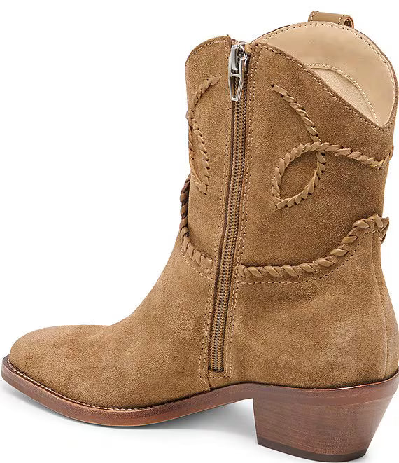 Dolce Vita Rudo Suede Stitching Booties