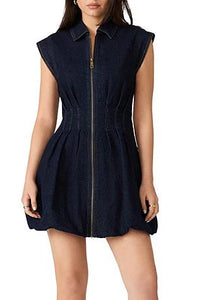 Steve Madden Dyanne Denim Dress in Bijou Blue