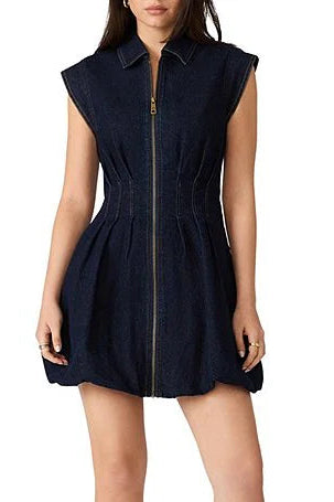 Steve Madden Dyanne Denim Dress in Bijou Blue