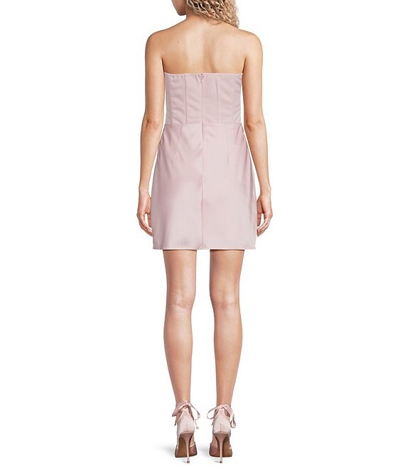 Lulus Tarni Strapless Mini Dress in Light Pink