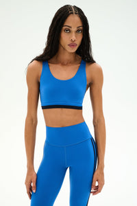 SPLITS59 Maci Airweight Bra in Blue/Indigo