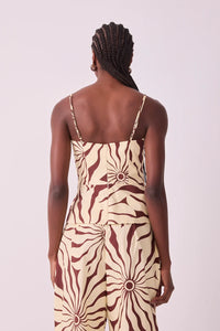 Dress To Brown Alvorecer Pleated Cotton Blouse
