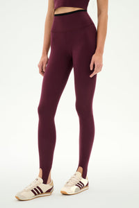 SPLITS59 River Dual Waist Airweight Stirrup in Dark Cherry/Black