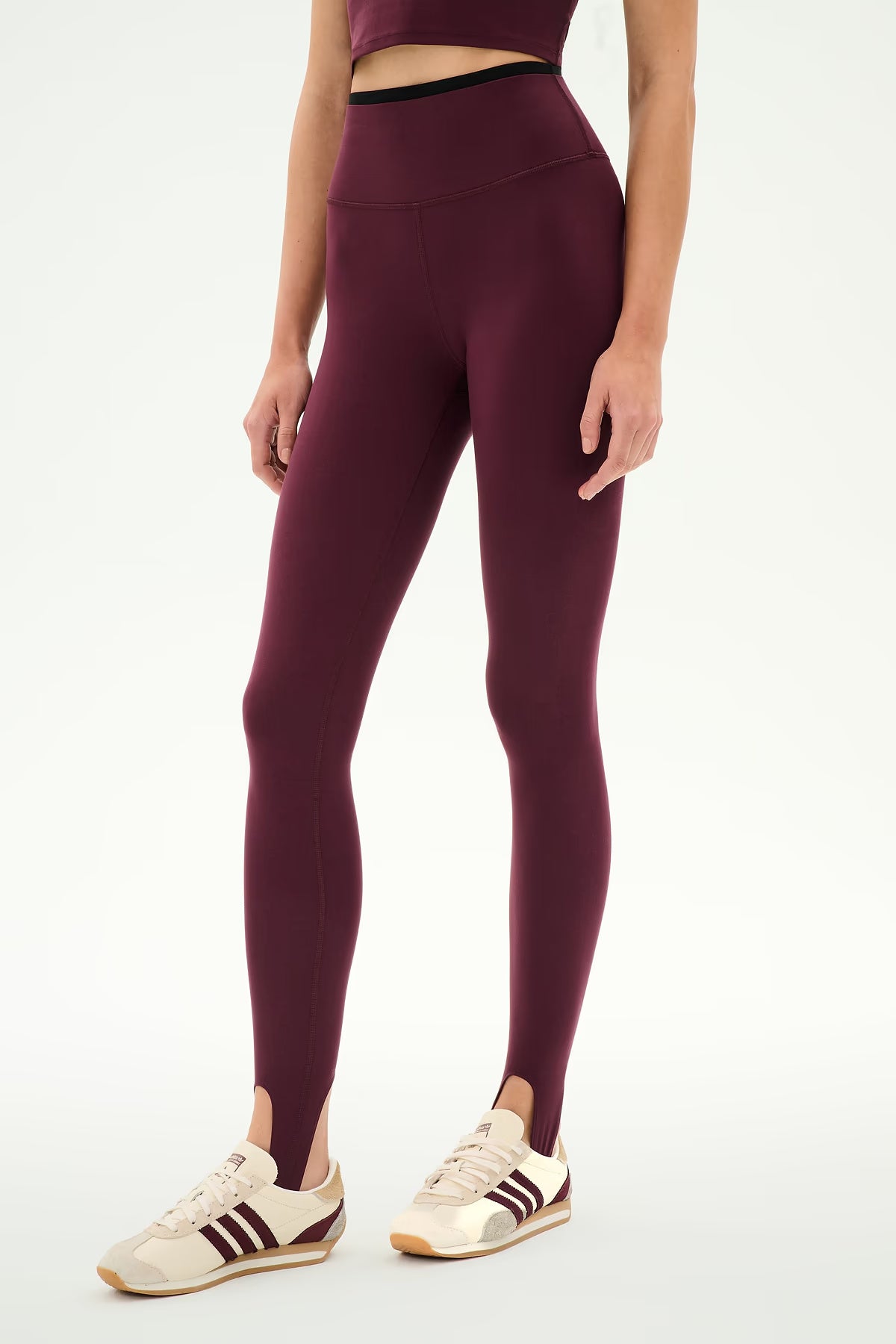 SPLITS59 River Dual Waist Airweight Stirrup in Dark Cherry/Black