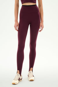 SPLITS59 River Dual Waist Airweight Stirrup in Dark Cherry/Black
