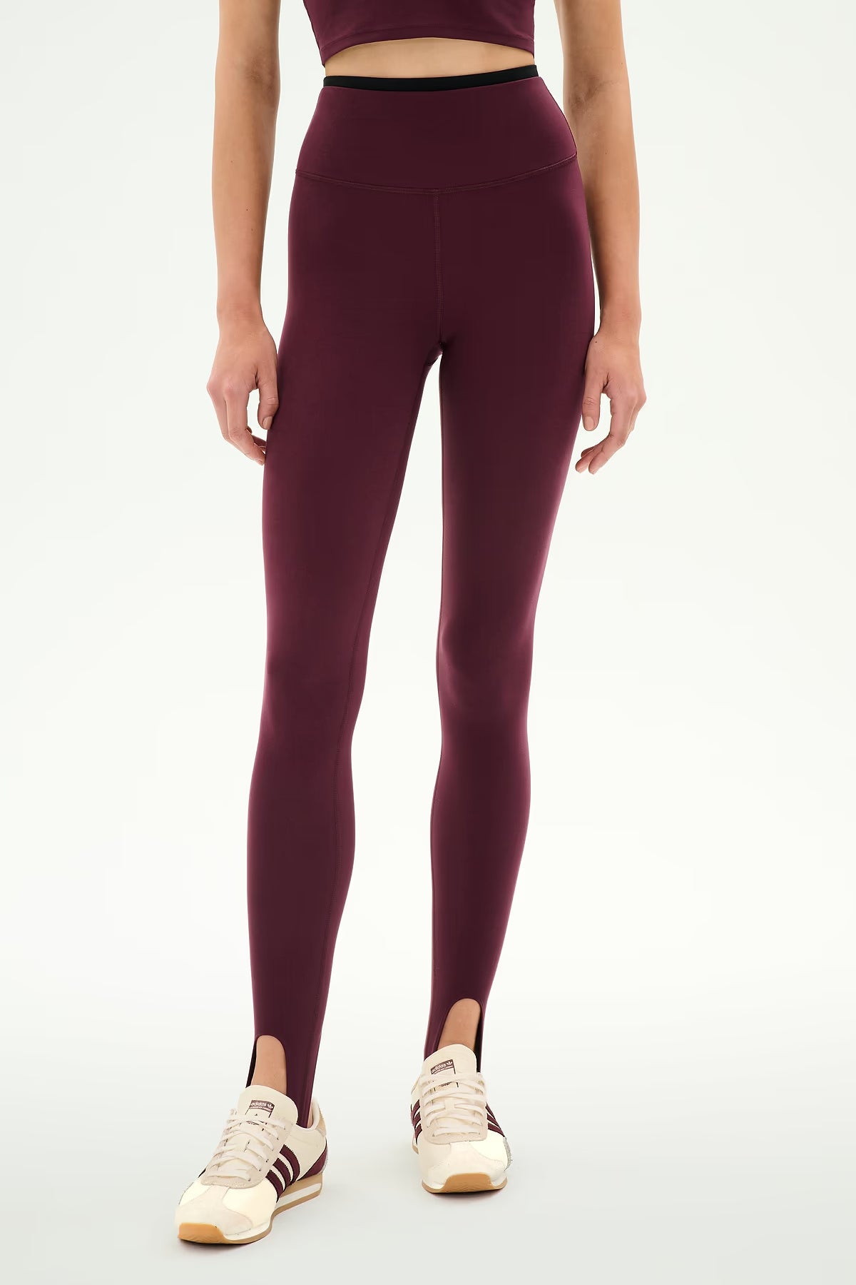 SPLITS59 River Dual Waist Airweight Stirrup in Dark Cherry/Black