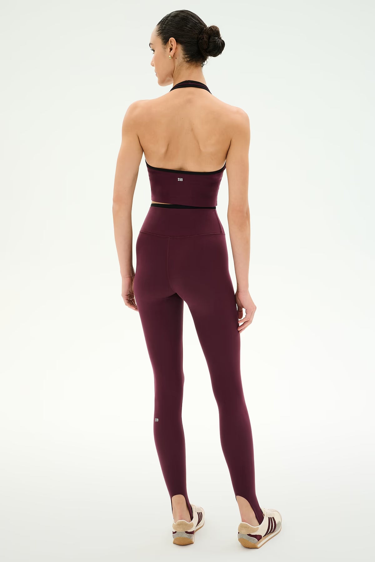 SPLITS59 River Dual Waist Airweight Stirrup in Dark Cherry/Black