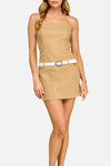 Ember Belted Tube Mini Dress