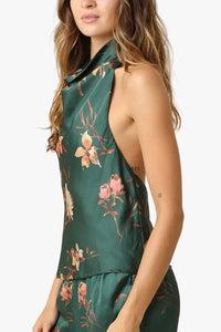 Esme Floral Satin Top & Maxi Skirt