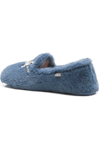 Free People Slumber Party Loafer Slipper in Dark Azure