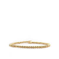 Marlyn Schiff 3 mm Metal Beaded Stretch Bracelet