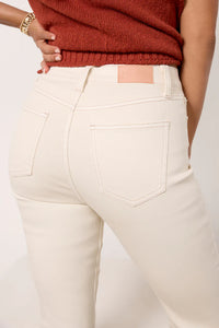 Pistola Lennon High Rise Crop Boot Jeans in Sandstone