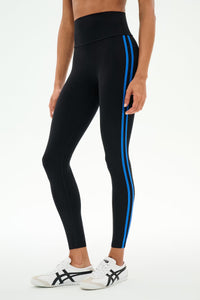 SPLITS59 Ella High Waist Airweight 7/8 Leggings in Black/Blue