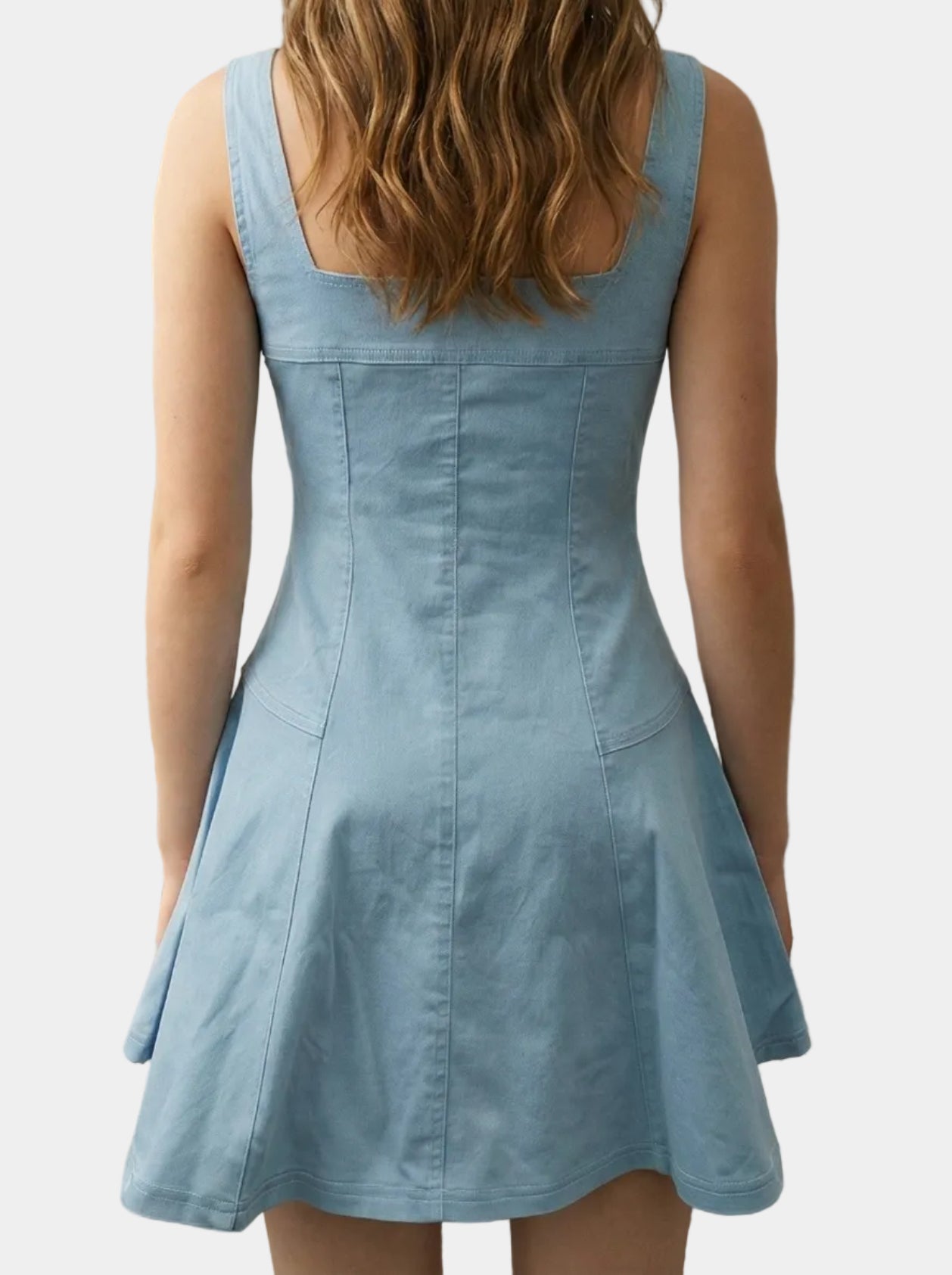 Becca Zip-Front Fit & Flare Mini Dress