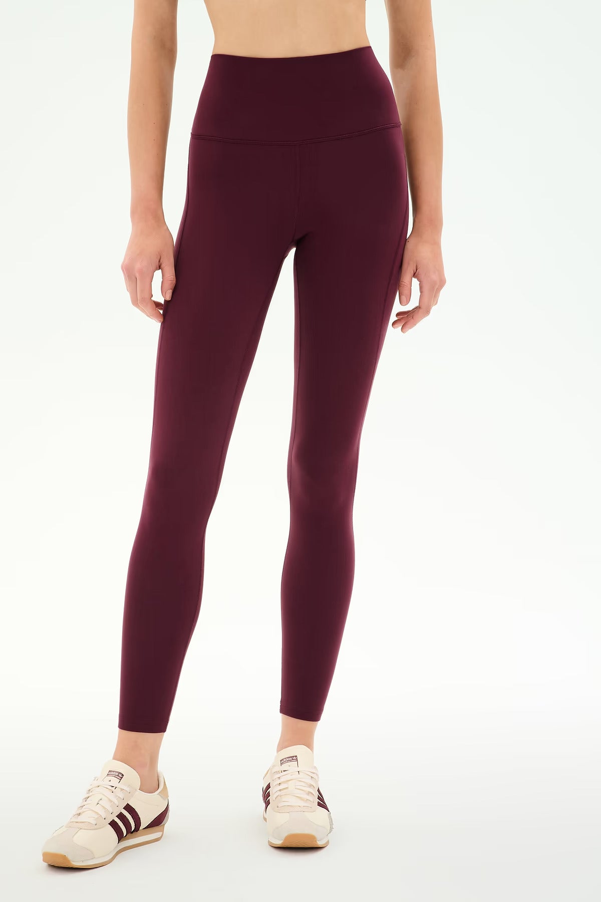 SPLITS59 Airweight High Waist 7/8 Pocket Legging in Dark Cherry