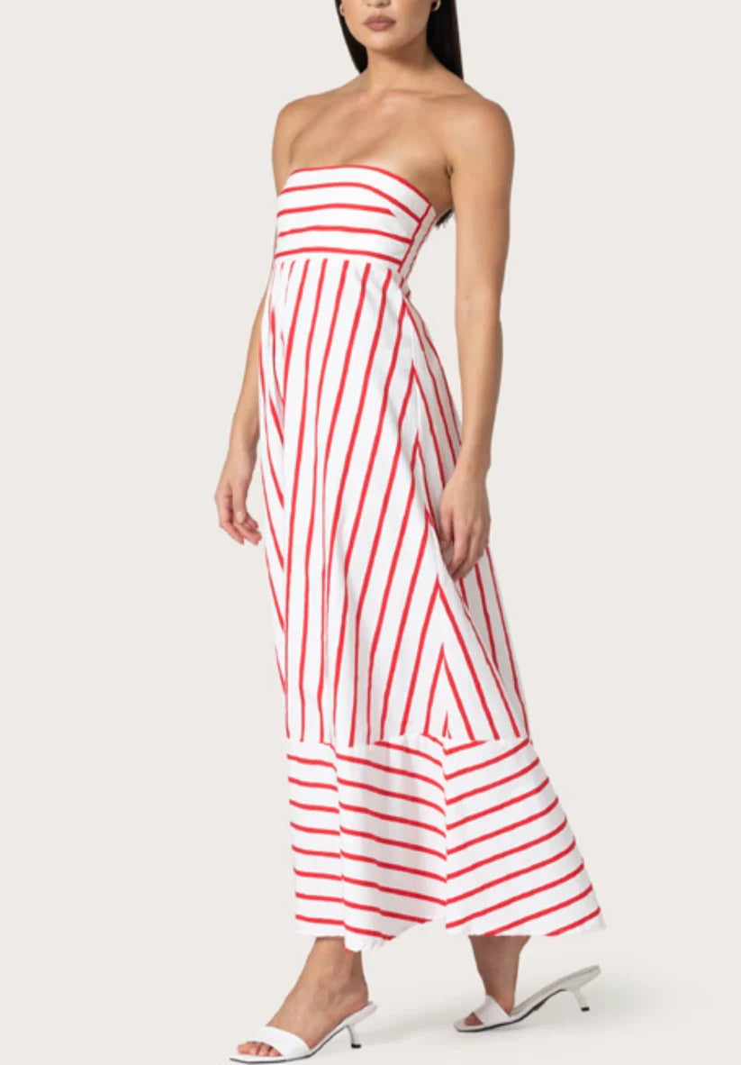 LUSANA Timothy Dress in Summer Stripe