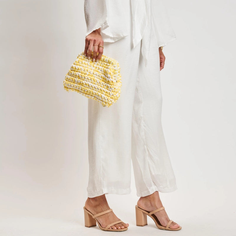 Raya Woven Clutch Bag