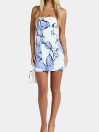 Kimberly Strapless Floral Dress