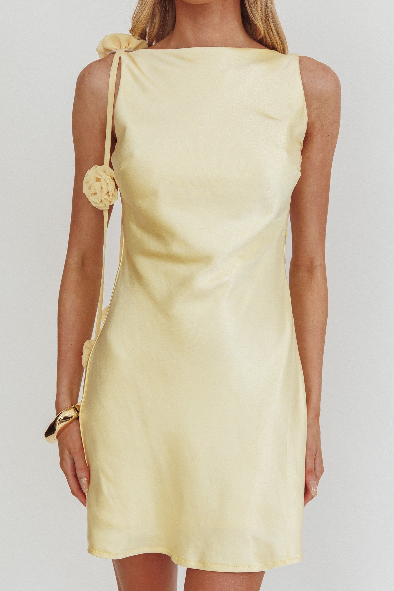 Addie Flower Detail Mini Dress