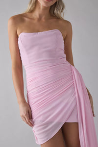 Lulus Mikaela Mini Dress in Light Pink