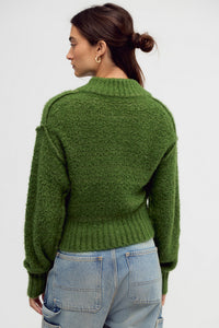 Free People Tucked Henley Pullover in Courtyard Combo