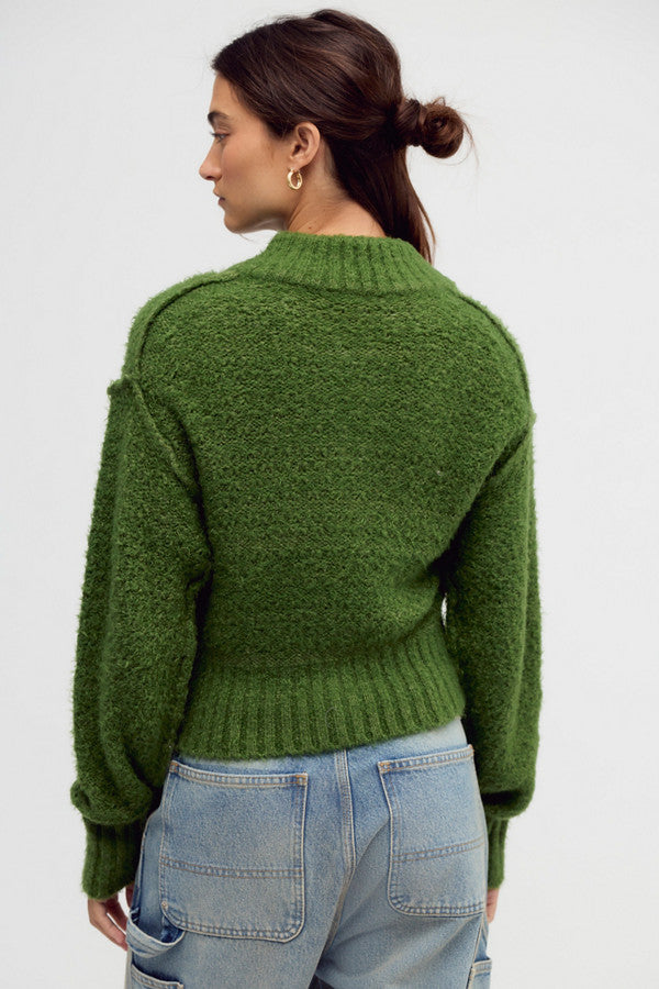 Free People Tucked Henley Pullover in Courtyard Combo