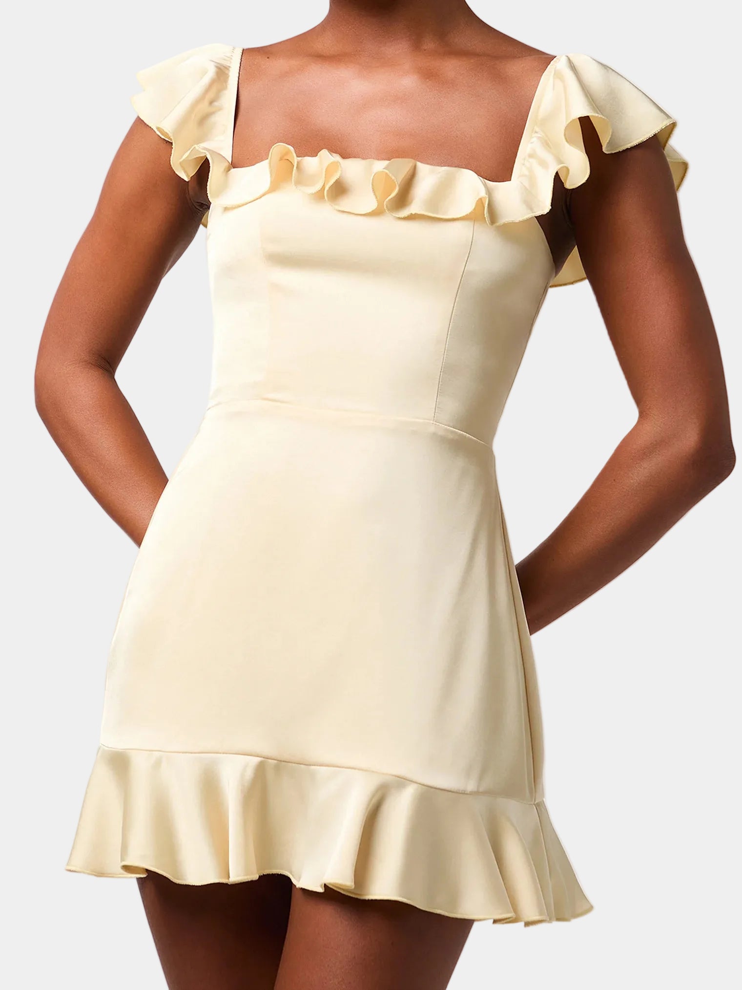 Lulu's Sunny Ruffle Mini Dress