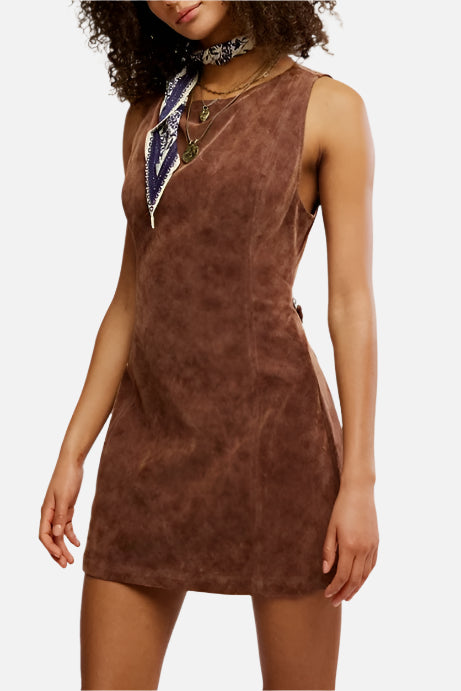 Free People Atlas Suede Mini Dress