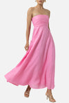 LUSANA Talia Linen Maxi Dress