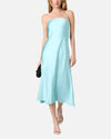 French Connection Oona Satin Strapless Midi Dress