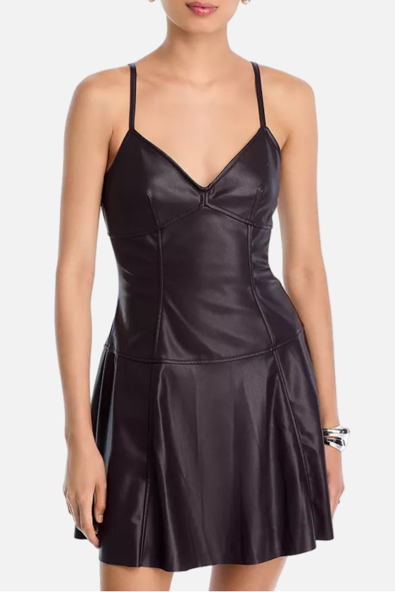 Steve Madden Abbott Faux Leather Dress