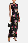 AFRM Cody Dress in Noir Summer Rose
