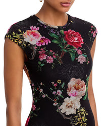 AFRM Cody Dress in Noir Summer Rose