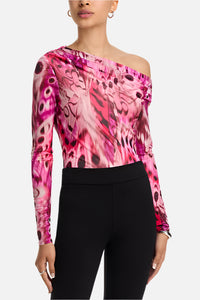 AFRM Barry Top in Berry Butterfly